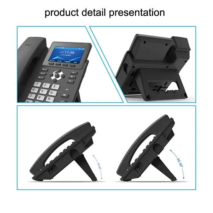 Điện thoại thông minh ghi âm chế độ kép PSTN+SIP 6 chiều VOIP Mạng IP Phone, S135