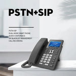 Điện thoại thông minh ghi âm chế độ kép PSTN+SIP 6 chiều VOIP Mạng IP Phone, S135