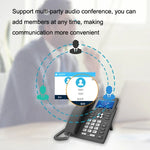 Điện thoại thông minh ghi âm chế độ kép PSTN+SIP 6 chiều VOIP Mạng IP Phone, S135