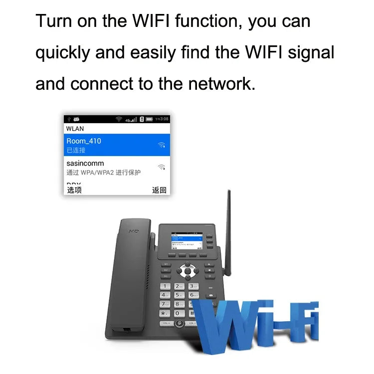 Điện thoại mạng VOIP thông minh S01 4G Full Netcom SIP Hội nghị âm thanh Văn phòng kinh doanh Không dây cố định, S01
