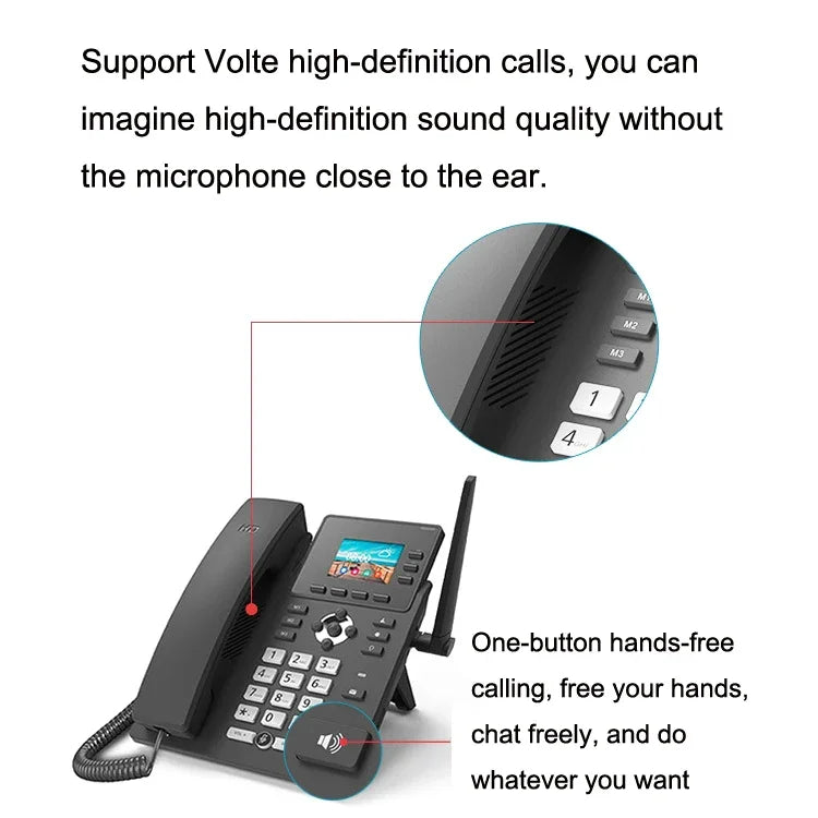Điện thoại mạng VOIP thông minh S01 4G Full Netcom SIP Hội nghị âm thanh Văn phòng kinh doanh Không dây cố định, S01