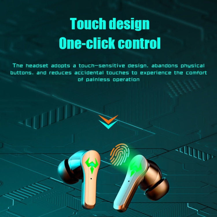 Tai nghe chơi game không dây Bluetooth TWS N35 có đèn màu, độ trễ thấp, Hiển thị kỹ thuật số, Không hiển thị kỹ thuật số
