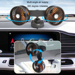 F6026 Large Suction Cup Vehicle-Mounted Double-Head Fan, F6026 USB, F6026 Cigarette Lighter with USB