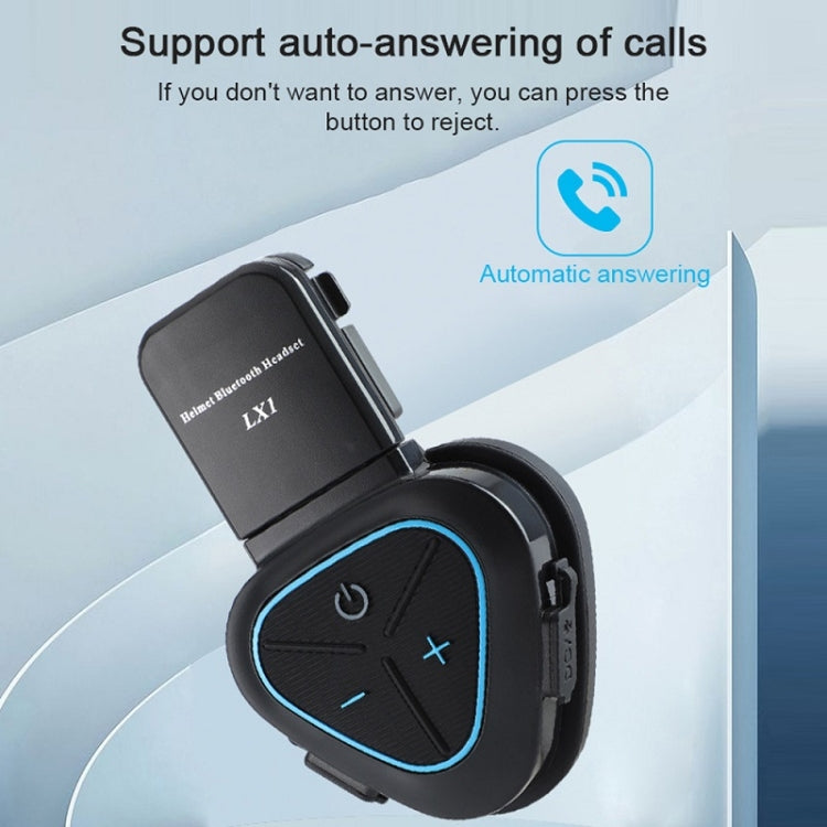 Mũ bảo hiểm nửa đầu xe máy LX1 chống nước, tai nghe Bluetooth không dây 5.3, tiếng Anh