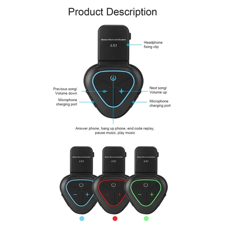 Mũ bảo hiểm nửa đầu xe máy LX1 chống nước, tai nghe Bluetooth không dây 5.3, tiếng Anh