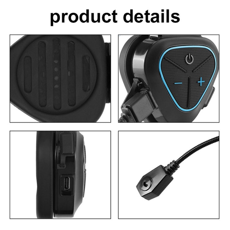 Mũ bảo hiểm nửa đầu xe máy LX1 chống nước, tai nghe Bluetooth không dây 5.3, tiếng Anh