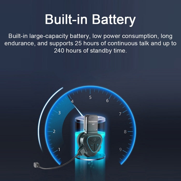Mũ bảo hiểm nửa đầu xe máy LX1 chống nước, tai nghe Bluetooth không dây 5.3, tiếng Anh