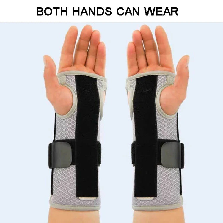 Nẹp bảo vệ cổ tay thoáng khí, đai bảo vệ cổ tay, chống viêm khớp, hội chứng ống cổ tay, bong gân, viêm gân, có 3 tấm nhôm