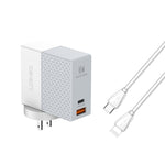 LDNIO A2620C Bộ sạc nhanh đa năng 65W cho điện thoại và máy tính bảng cổng Type-C/USB-C, phích cắm EU 65W, phích cắm UK 65W, phích cắm US 65W