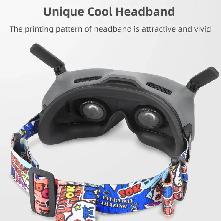Dây đeo đầu cố định màu cho kính DJI Avata / FPV Goggles V2 Sunnylife TD487, dây đeo (màu đỏ)