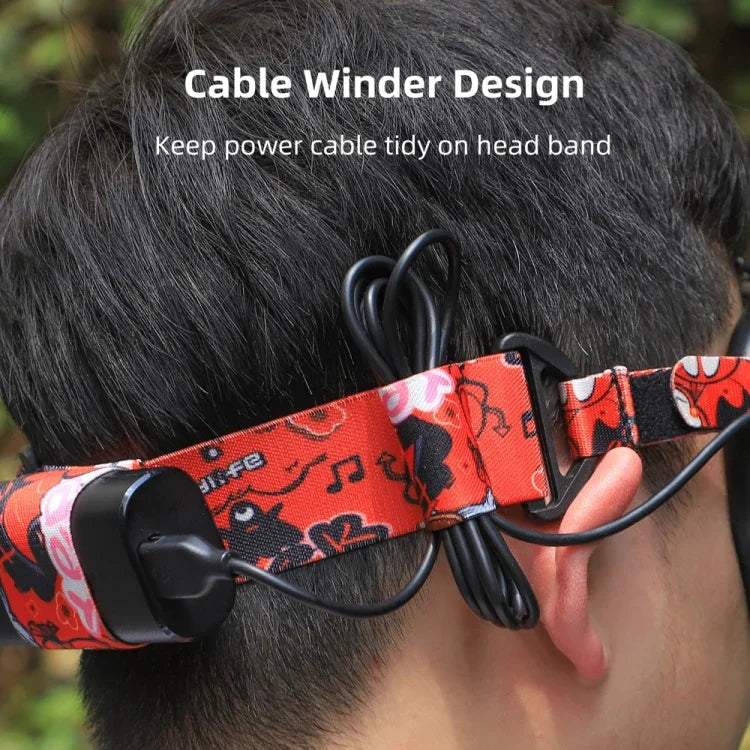 Dây đeo đầu cố định màu cho kính DJI Avata / FPV Goggles V2 Sunnylife TD487, dây đeo (màu đỏ)