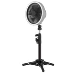 Quạt tripod LED ngoài trời 7 inch ZK-01 đa chức năng, pin dự phòng, quạt treo di động