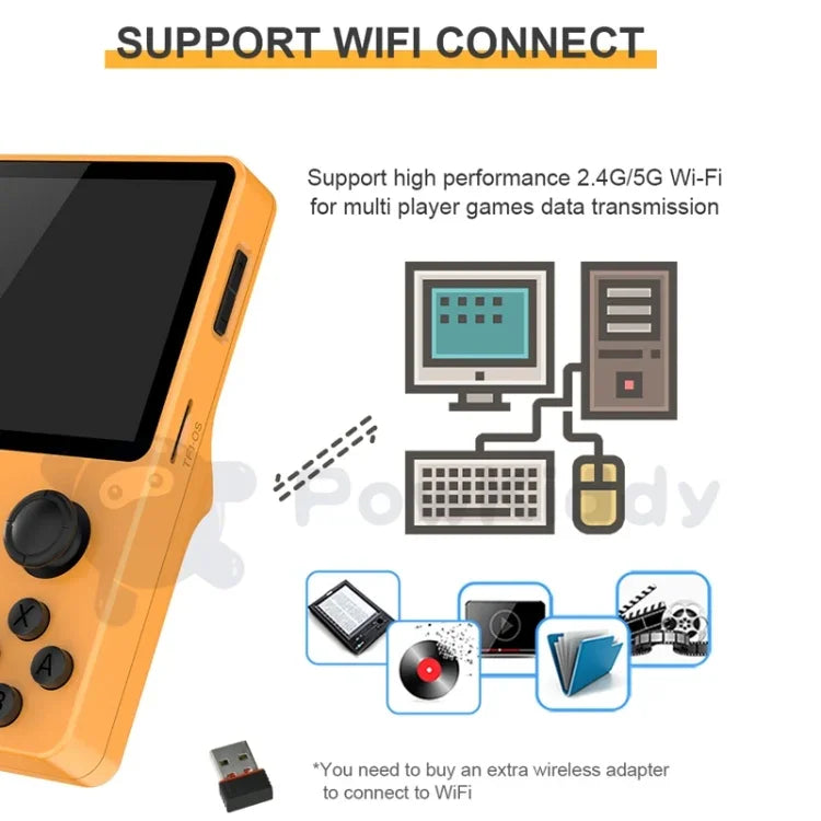 Máy chơi game cầm tay mã nguồn mở Retro POWKIDDY RGB20S màn hình IPS 3.5 inch, 16GB+64GB, 16GB+256GB