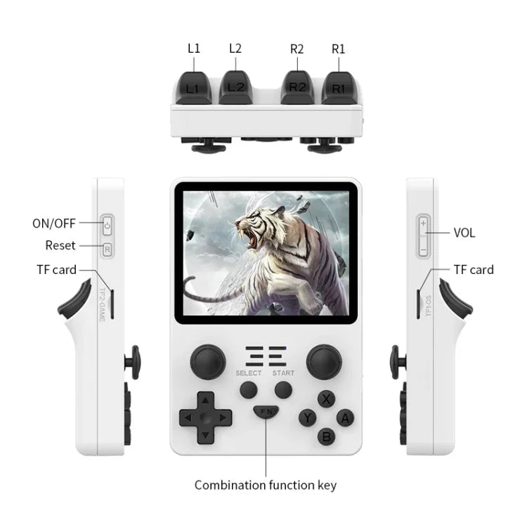 Máy chơi game cầm tay mã nguồn mở Retro POWKIDDY RGB20S màn hình IPS 3.5 inch, 16GB+64GB, 16GB+256GB