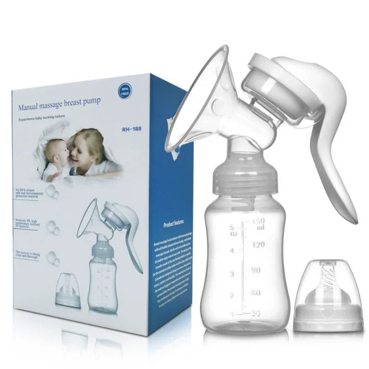 Máy hút sữa lực điều chỉnh 2 trong 1, máy hút sữa tay sản phẩm cho mẹ sau sinh, máy hút sữa tay 2 trong 1