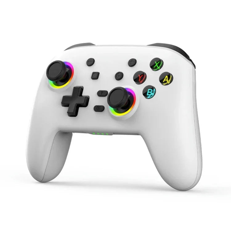 Tay cầm rung cảm ứng không dây Bluetooth cho Nintendo Switch/Switch PRO, Đen Vàng, Trắng Xanh, Đen, Trắng