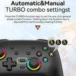 Tay cầm rung cảm ứng không dây Bluetooth cho Nintendo Switch/Switch PRO, Đen Vàng, Trắng Xanh, Đen, Trắng