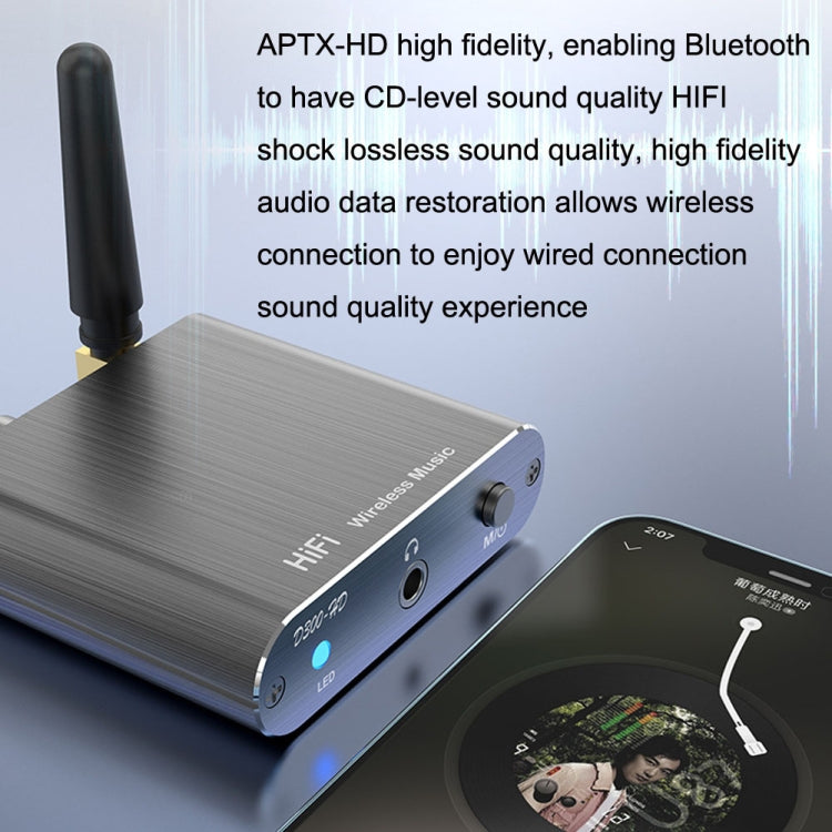 Bộ thu âm thanh Bluetooth 5.2 3.5MM AUX Coaxial Fiber APTX HD Adapter Bluetooth, D300