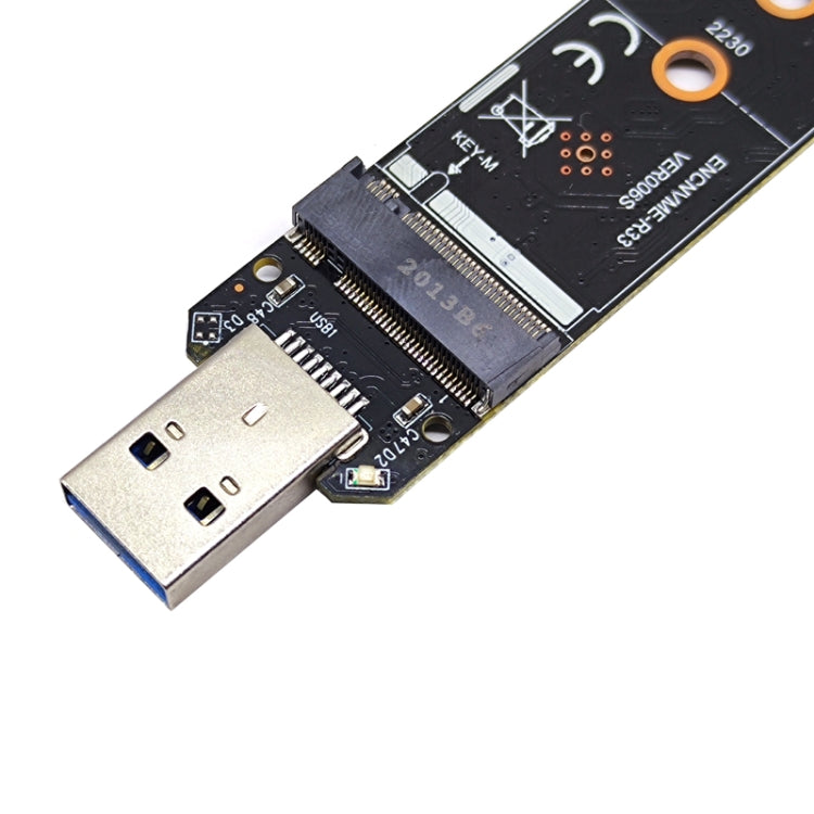Bộ chuyển đổi ENCNVME-R33 USB 3.2 Gen 2 10Gbps sang NVMe M.2 SSD chip RTL9210 cho M Key M2 NVMe, ENCNVME-R33