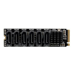 Card mở rộng chuyển đổi M2 M-EKY PCIE3.0 sang SATA6G 6 cổng, card mở rộng ổ cứng 6 cổng
