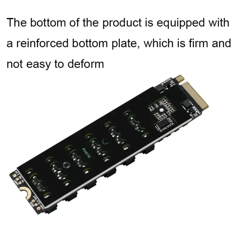 Card mở rộng chuyển đổi M2 M-EKY PCIE3.0 sang SATA6G 6 cổng, card mở rộng ổ cứng 6 cổng