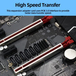 Card mở rộng chuyển đổi M2 M-EKY PCIE3.0 sang SATA6G 6 cổng, card mở rộng ổ cứng 6 cổng