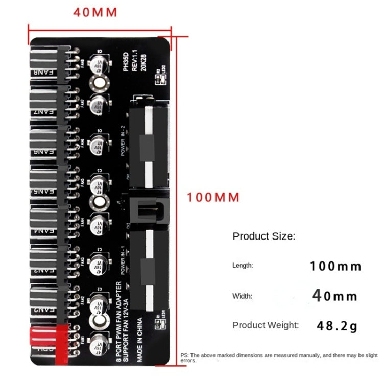Bộ mở rộng quạt CPU máy tính PWM, PH35D