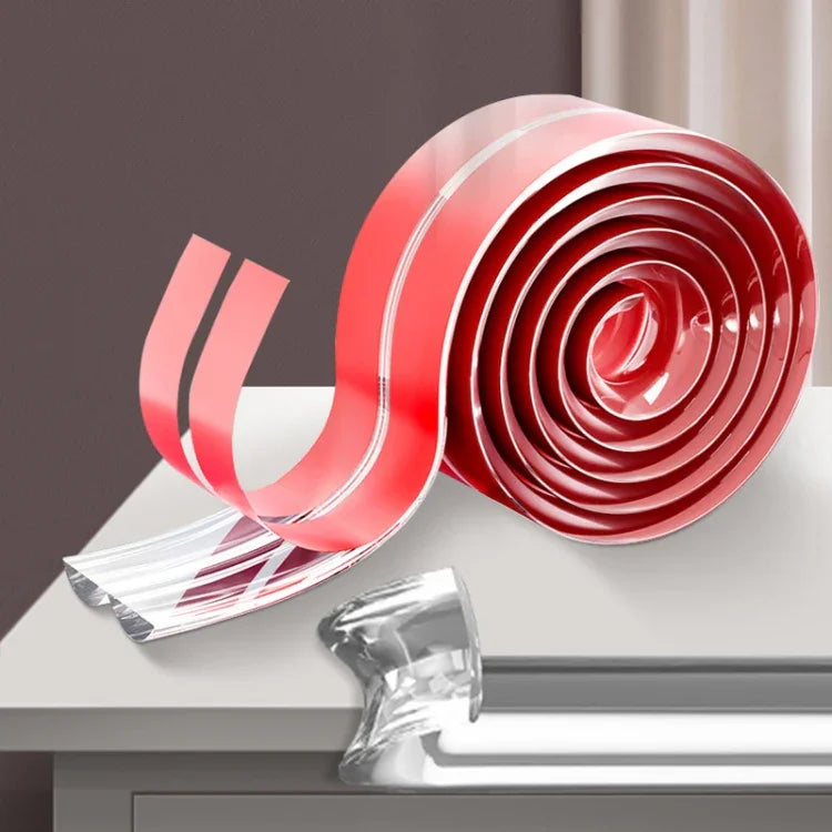 Dải bảo vệ cạnh mềm chống va đập trong nhà bằng PVC trong suốt, 1 cm x 1 m, 1 cm x 2 m, 1.5 cm x 1 m, 1.5 cm x 2 m, 2 cm x 1 m, 2 cm x 2 m