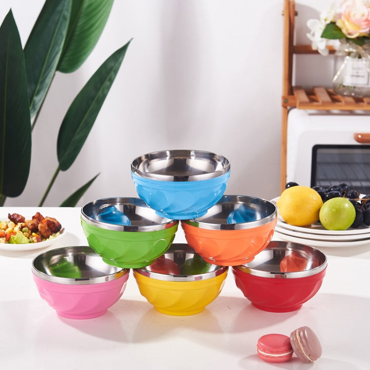 Bộ 6 bát inox hai lớp có nắp, bát cơm giữ nhiệt cho trẻ em, 13cm, 15cm, 17cm