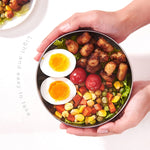 Bộ 6 bát inox hai lớp có nắp, bát cơm giữ nhiệt cho trẻ em, 13cm, 15cm, 17cm