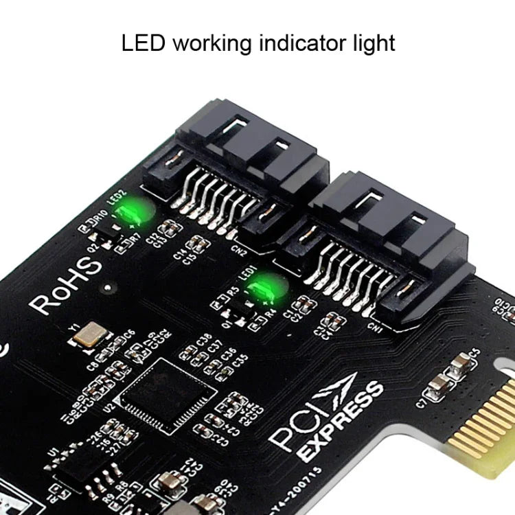 Card mở rộng PCIE 2 cổng SATA 3.0 6Gbps cho vỏ máy tính để bàn