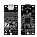 Hộp ổ cứng M.2 NVME chuyển đổi thẻ chip RTL9210B Type-C / USB-C USB3.1 Gen2 10Gbps