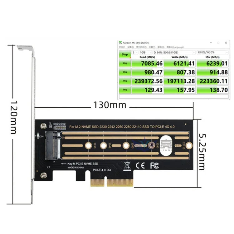 2 chiếc card nâng M.2 NVMe SSD sang PCI-E X4 4.0 GEN4
