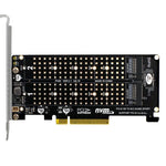 Card chuyển đổi ổ đĩa kép PCI-E X8 NVME M.2 MKEY SSD mảng RAID mở rộng, PH45
