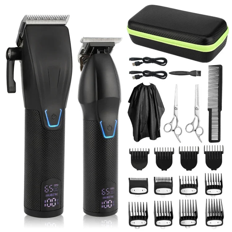Bộ dụng cụ cắt tóc điện cho nam, tông đơ điện tạo kiểu, LM-2027 2 trong 1 (Đen), LM-2027 2 trong 1 (Vàng)