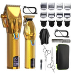 Bộ dụng cụ cắt tóc điện cho nam, tông đơ điện tạo kiểu, LM-2027 2 trong 1 (Đen), LM-2027 2 trong 1 (Vàng)