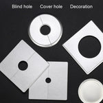 Nắp Trang Trí Lỗ Điều Hòa Hình Vuông, Nắp Lỗ Tường, Loại Tách 5cm Màu Trắng, Loại Tách 5cm Màu Vàng, Loại Tách 5cm Màu Bạc, 9cm Màu Trắng, 9cm Màu Vàng, 9cm Màu Bạc