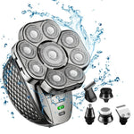 Tông đơ cạo râu đa chức năng 9 đầu dao, rửa toàn thân bằng nước, cạo tóc hói cho nam, 6 trong 1