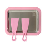Máy làm sữa chua chiên mini gia đình, khay làm kem chiên tự làm cho trẻ em, thép không gỉ xanh 26x21cm, thép không gỉ trắng 26x21cm, thép không gỉ hồng 22.5x17.5cm, thép không gỉ trắng 22.5x17.5cm, hợp kim nhôm trắng 22.5x17.5cm