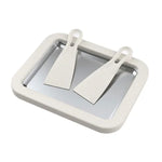 Máy làm sữa chua chiên mini gia đình, khay làm kem chiên tự làm cho trẻ em, thép không gỉ xanh 26x21cm, thép không gỉ trắng 26x21cm, thép không gỉ hồng 22.5x17.5cm, thép không gỉ trắng 22.5x17.5cm, hợp kim nhôm trắng 22.5x17.5cm