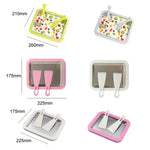 Máy làm sữa chua chiên mini gia đình, khay làm kem chiên tự làm cho trẻ em, thép không gỉ xanh 26x21cm, thép không gỉ trắng 26x21cm, thép không gỉ hồng 22.5x17.5cm, thép không gỉ trắng 22.5x17.5cm, hợp kim nhôm trắng 22.5x17.5cm