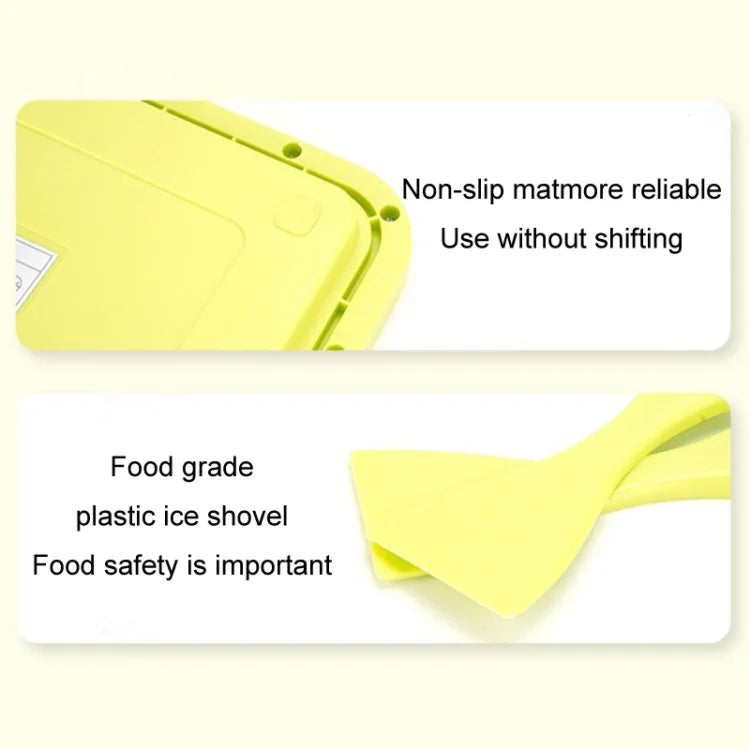 Máy làm sữa chua chiên mini gia đình, khay làm kem chiên tự làm cho trẻ em, thép không gỉ xanh 26x21cm, thép không gỉ trắng 26x21cm, thép không gỉ hồng 22.5x17.5cm, thép không gỉ trắng 22.5x17.5cm, hợp kim nhôm trắng 22.5x17.5cm