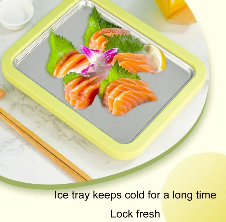 Máy làm sữa chua chiên mini gia đình, khay làm kem chiên tự làm cho trẻ em, thép không gỉ xanh 26x21cm, thép không gỉ trắng 26x21cm, thép không gỉ hồng 22.5x17.5cm, thép không gỉ trắng 22.5x17.5cm, hợp kim nhôm trắng 22.5x17.5cm