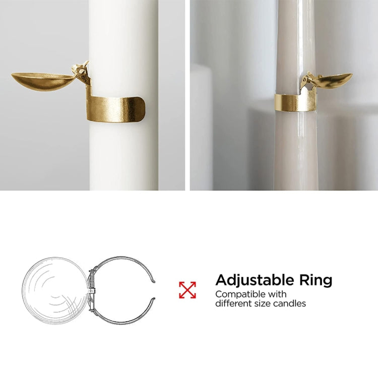 Dụng cụ dập nến tự động bằng kim loại, kẹp dập lửa nến, nắp dập nến, màu vàng, màu bạc