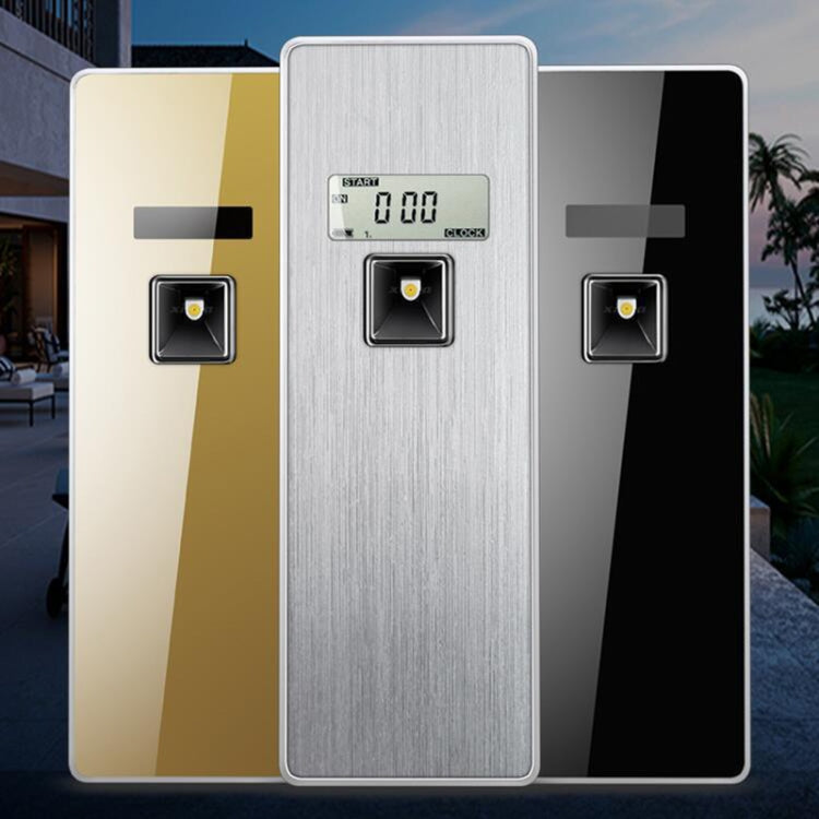 Bình xịt hương thơm tự động thông minh bằng thép không gỉ chống ăn mòn, màn hình LCD kỹ thuật số, LCD (vân xước), LCD (Titan đen), LCD (Vàng titanium)