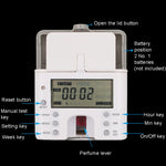 Bình xịt hương thơm tự động thông minh bằng thép không gỉ chống ăn mòn, màn hình LCD kỹ thuật số, LCD (vân xước), LCD (Titan đen), LCD (Vàng titanium)