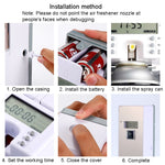 Bình xịt hương thơm tự động thông minh bằng thép không gỉ chống ăn mòn, màn hình LCD kỹ thuật số, LCD (vân xước), LCD (Titan đen), LCD (Vàng titanium)