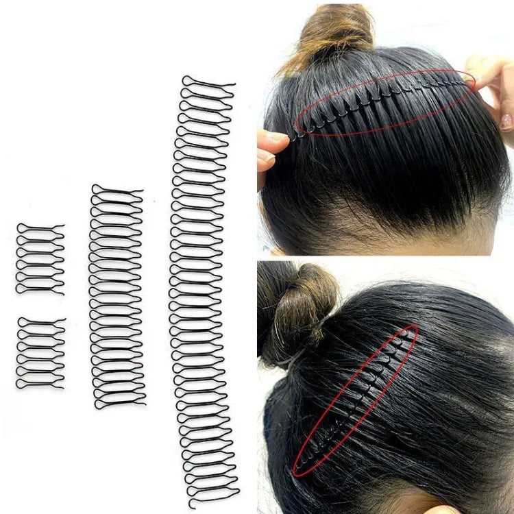 Phụ Kiện Tóc Cài Tóc Cố Định Băng Đô Tóc Lược Ẩn Kiểu Tóc Tròn, A, B, C, D, E