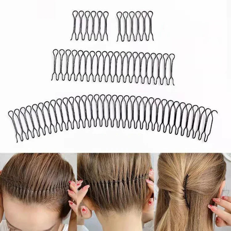 Phụ Kiện Tóc Cài Tóc Cố Định Băng Đô Tóc Lược Ẩn Kiểu Tóc Tròn, A, B, C, D, E