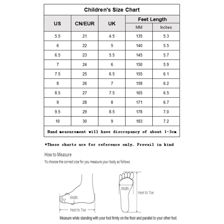 Giày thể thao trẻ em phát sáng thoáng khí cho bé trai và bé gái, size 21, 22, 23, 24, 25, 26, 27, 29, 30, 28